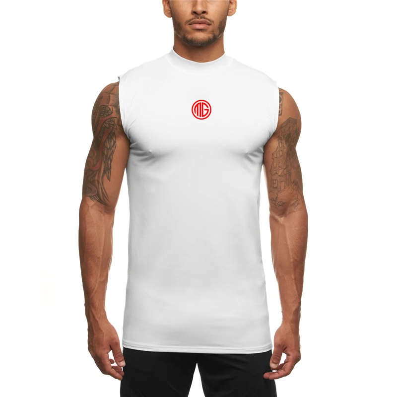 Sleeveless Undershirt - قمصان رجالية صيفية ضيقة بدون أكمام