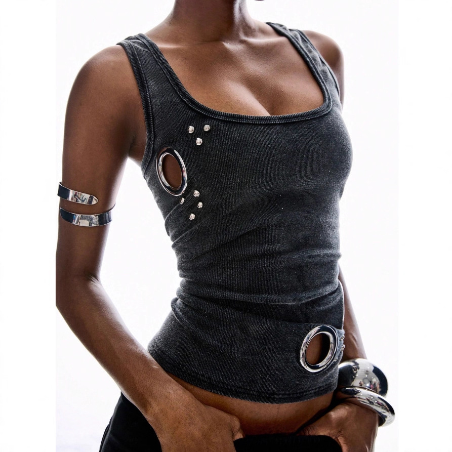 Y2K توب نسائي قصير مغسول مضلع  - مراجعة Tank Top Ribbed وسعره