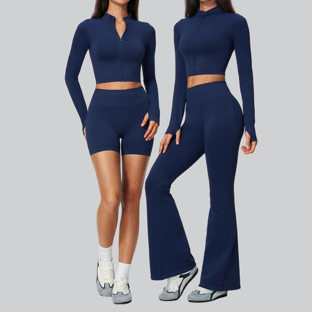 طقم يوغا نسائي بدون خياطة مكون - مراجعة Compression Long Pant وسعره